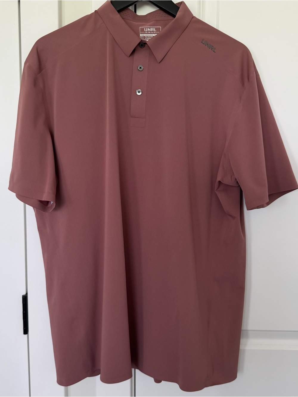 UNRL Men's Performance Pique Polo Shirt